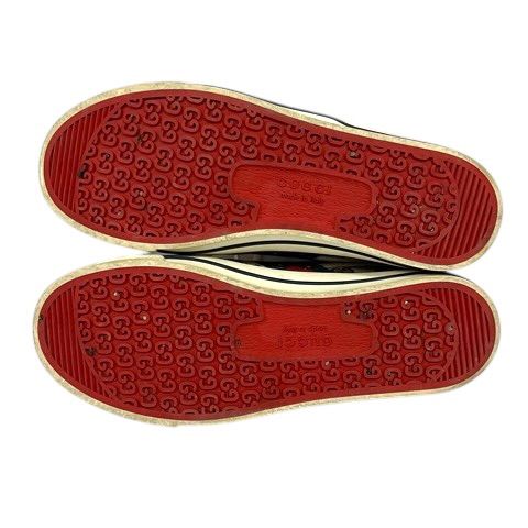 Gucci Sneakers Sherry Line Canvas GG Pattern Low Cut 7 Beige Green Red — view 7