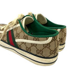 Gucci Sneakers Sherry Line Canvas GG Pattern Low Cut 7 Beige Green Red — view 9