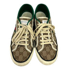 Gucci Sneakers Sherry Line Canvas GG Pattern Low Cut 7 Beige Green Red — view 2
