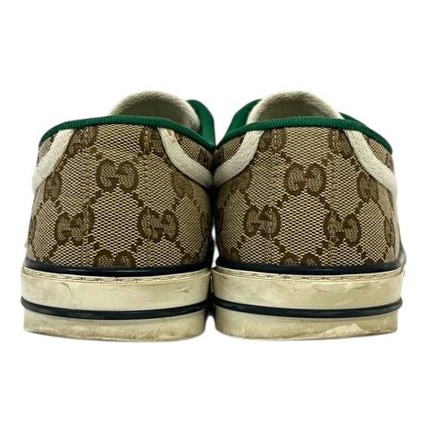 Gucci Sneakers Sherry Line Canvas GG Pattern Low Cut 7 Beige Green Red — view 4