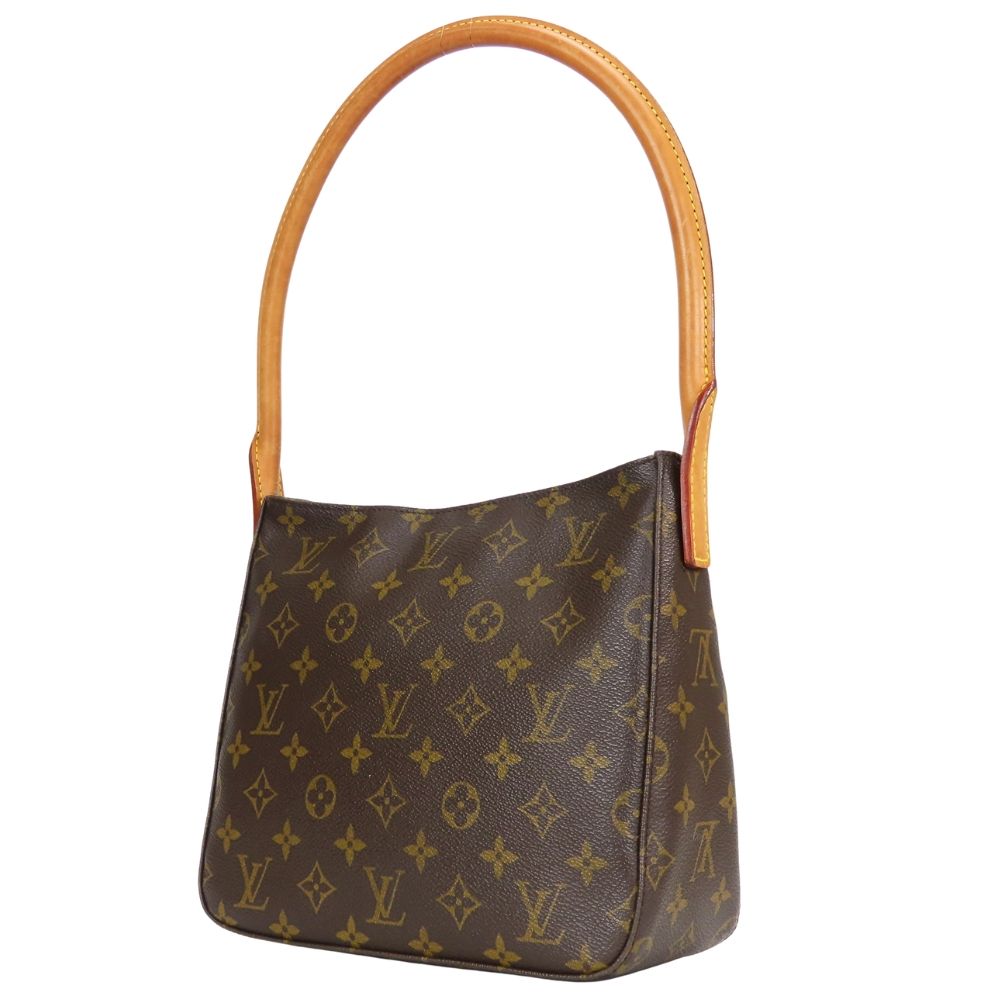 Louis Vuitton Shoulder Bag Looping MM Monogram Leather Brown — view 2