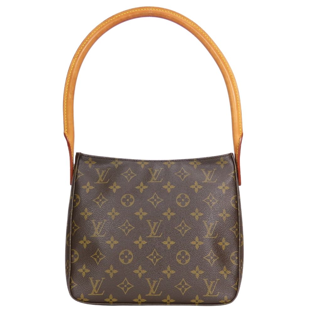 Louis Vuitton Shoulder Bag Looping MM Monogram Leather Brown — view 3