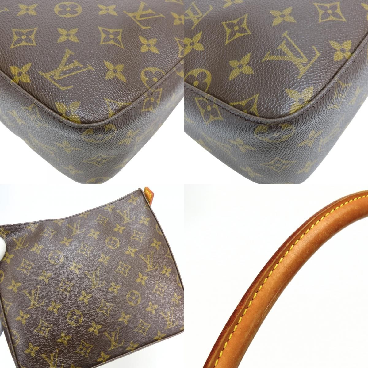 Louis Vuitton Shoulder Bag Looping MM Monogram Leather Brown — view 5