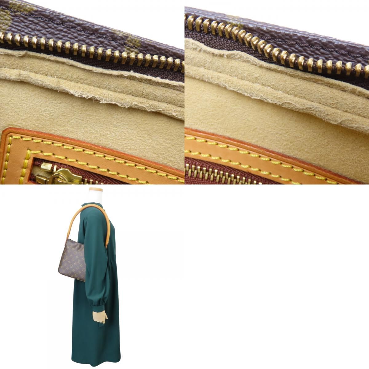 Louis Vuitton Shoulder Bag Looping MM Monogram Leather Brown — view 9