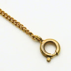 Dior Christian Necklace CD Logo Metal Rhinestone Gold — view 7