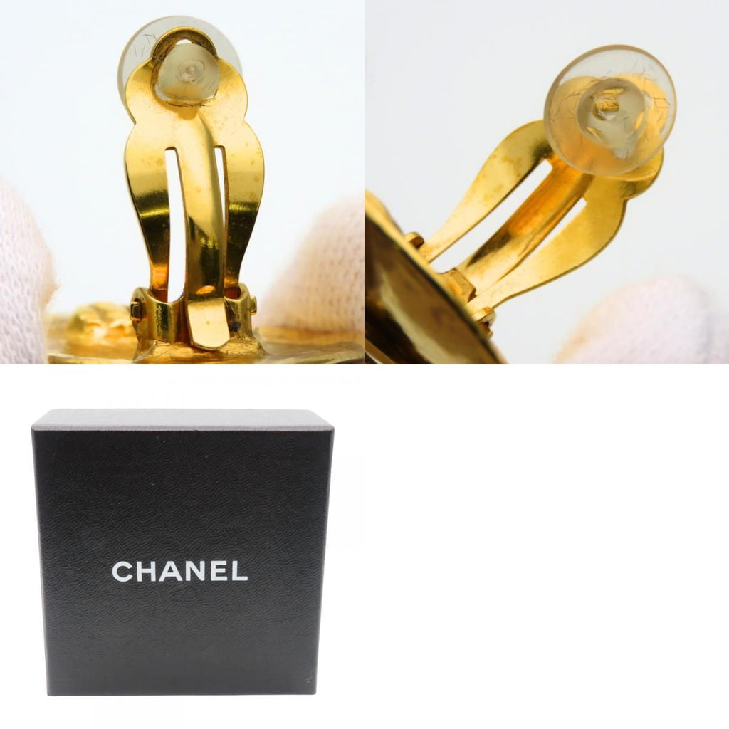 Chanel Earrings CC Logo Metal Gold Plated — view 9