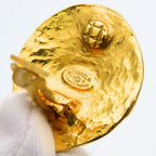 Chanel Earrings CC Logo Metal Gold Plated — view 6