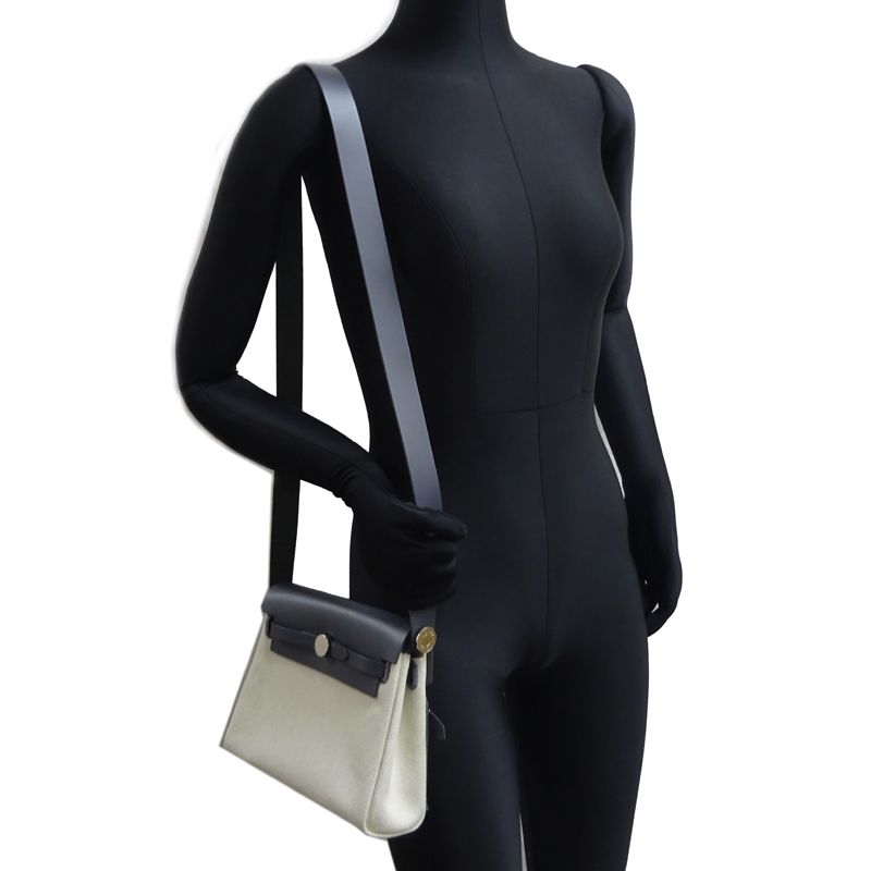 Hermes Shoulder Bag Gray — view 9