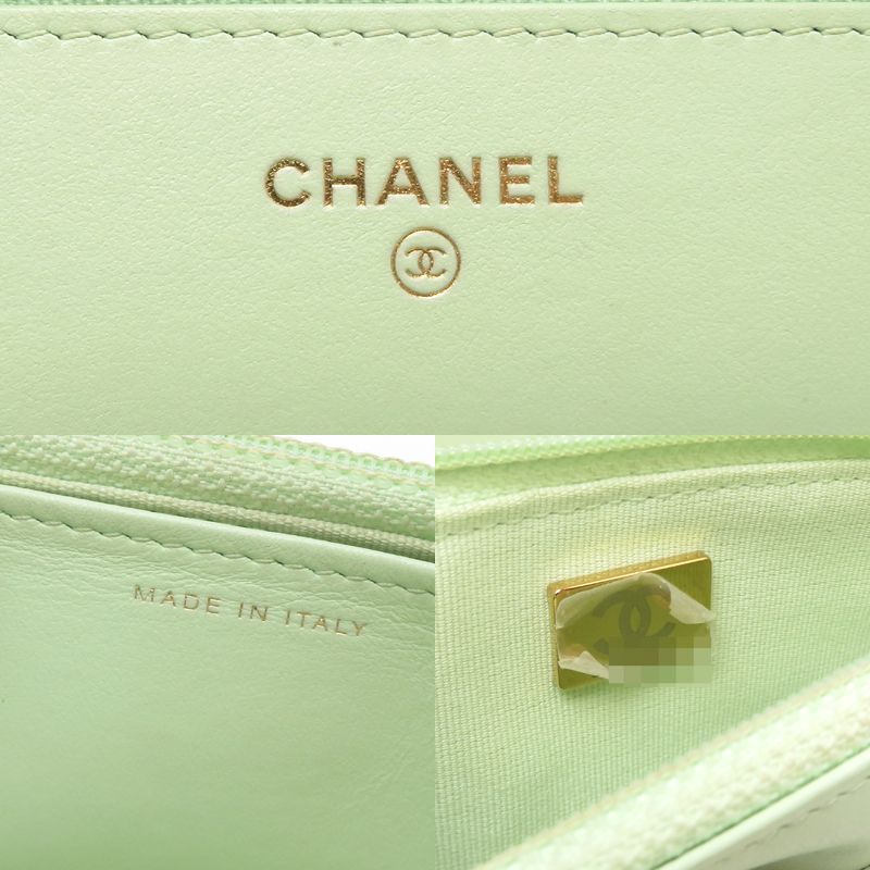 Chanel Shoulder Bag Caviar Green — view 8