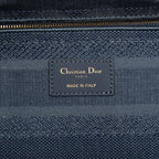Dior Cannage Lady D-lite 2-Way Shoulder Bag Blue Canvas — view 5