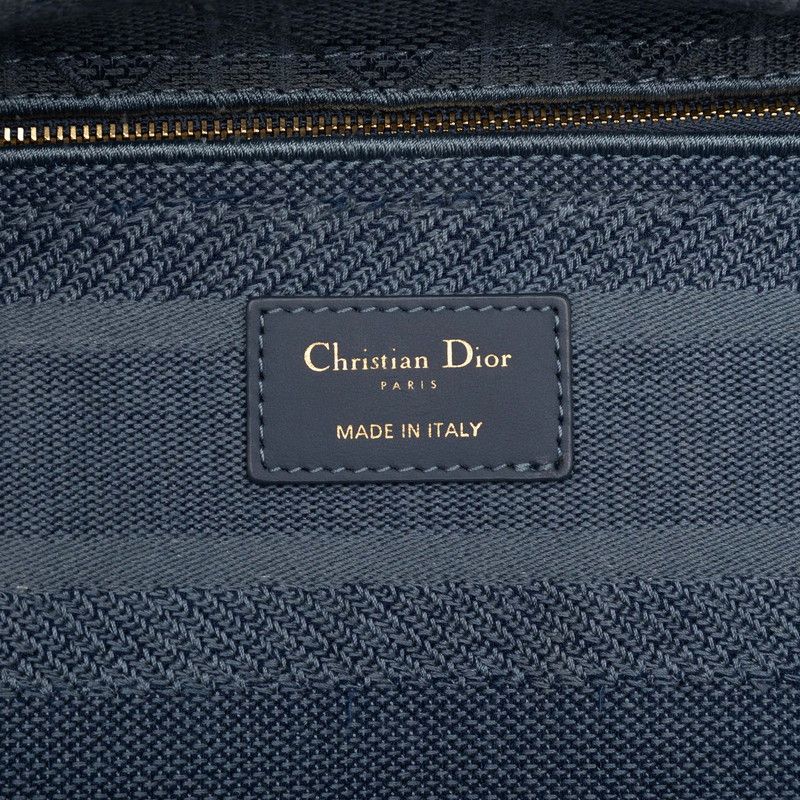 Dior Cannage Lady D-lite 2-Way Shoulder Bag Blue Canvas — view 5
