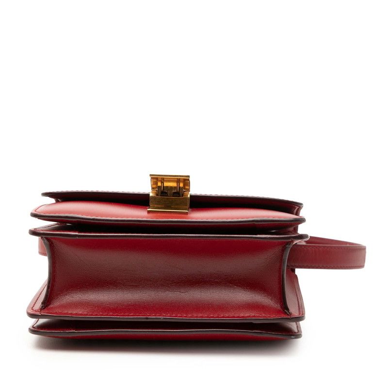 Celine Classic Box Red Gold Leather — view 3