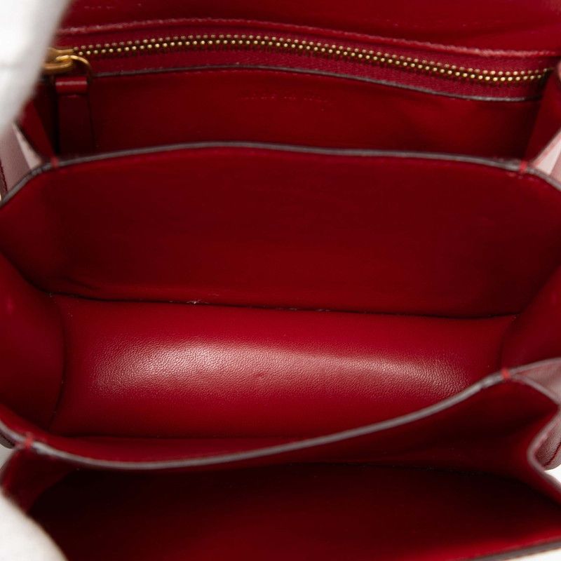 Celine Classic Box Red Gold Leather — view 5