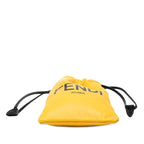 Fendi Logo Phone Pouch Yellow Leather — view 3