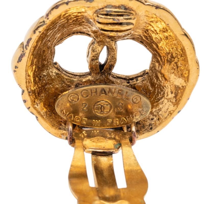 Chanel CC Logo Vintage Gold Plated — view 4