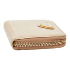 Prada Coin Case Card Purse Beige Saffiano — view 4