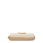 Prada Coin Case Card Purse Beige Saffiano — view 3