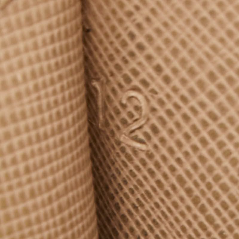 Prada Coin Case Card Purse Beige Saffiano — view 8