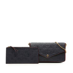 Louis Vuitton Monogram Empreinte Pochette Felicie Crossbody Chain Shoulder Bag — view 6