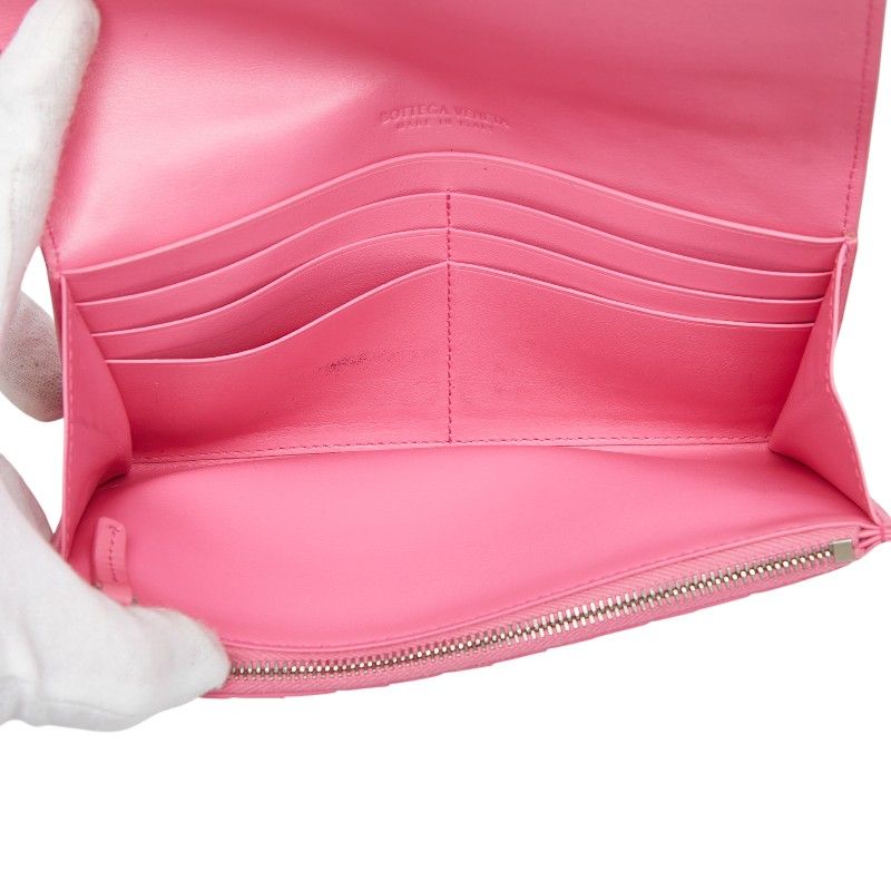 Bottega Veneta Intrecciato Pink Leather — view 9