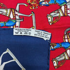 Hermes les Artificiers Fireworks Artist Carre 90 Scarf Red` Maybe — view 8