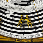 Hermes Carre 90 Dies ET Hore Astrology Silk Scarf Black Gold — view 7