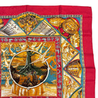 Hermes Scarf Carre 90 Au Son du Tam Silk Red — view 3