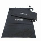 Chanel Suede CC Logo Turnlock Quilted Boots Shoes — view 9