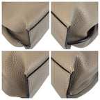 Gucci Bamboo Daily Gray Silver Leather Shoulder Bag — view 4