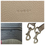 Gucci Bamboo Daily Gray Silver Leather Shoulder Bag — view 3