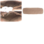 Fendi Zucca Pattern Pink Salmon Gold Canvas Leather Tote — view 9