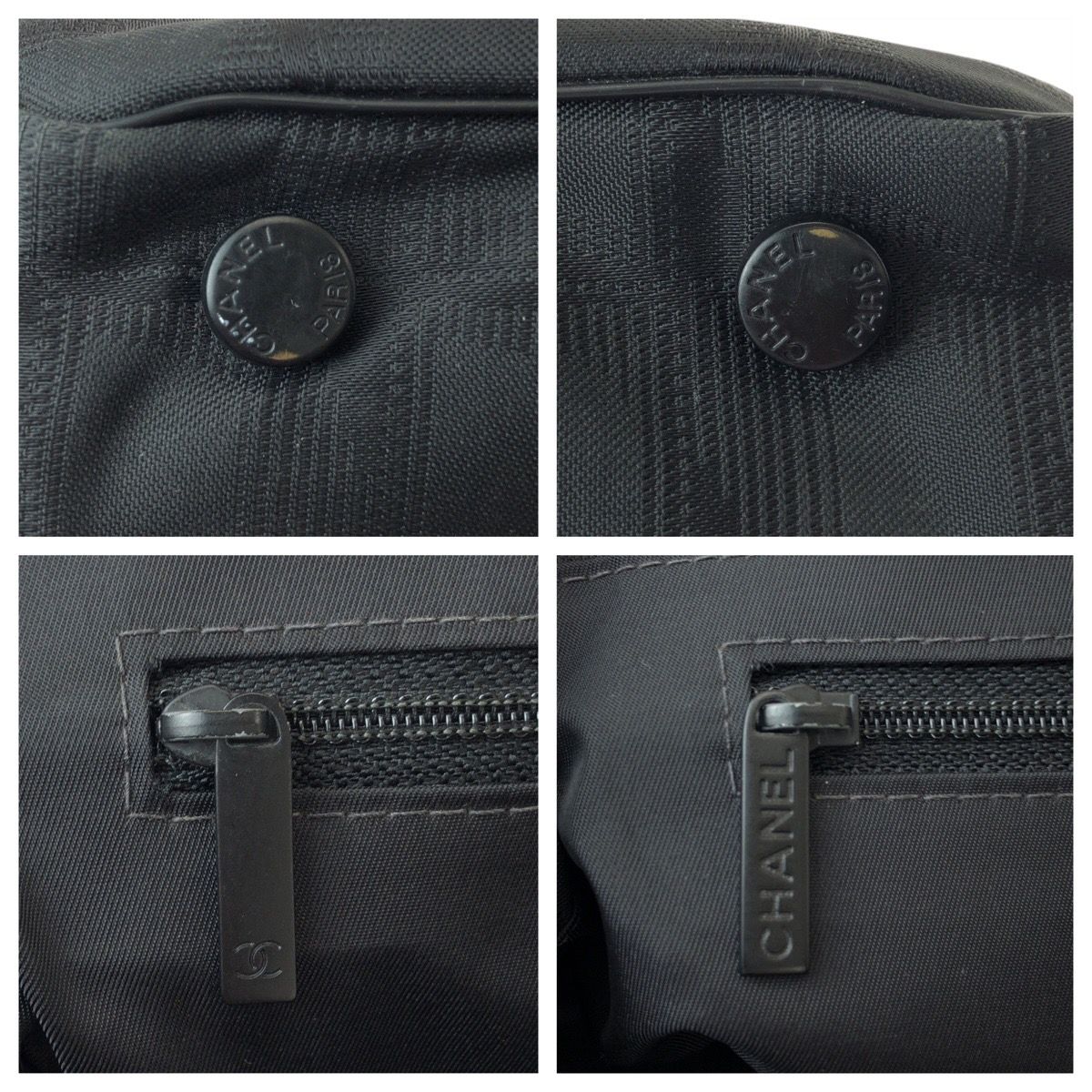 Chanel New Travel Line Toto MM Black Tote Shoulder Bag — view 5