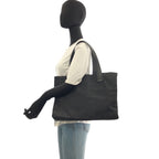 Chanel New Travel Line Toto MM Black Tote Shoulder Bag — view 7
