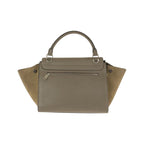 Celine Travelers Grey Silver Leather CU Shoulder Bag — view 2