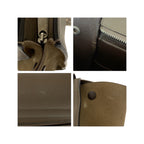 Celine Travelers Grey Silver Leather CU Shoulder Bag — view 4