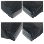 Prada Tessuto Black Gold Nylon Shoulder Bag Tote — view 3