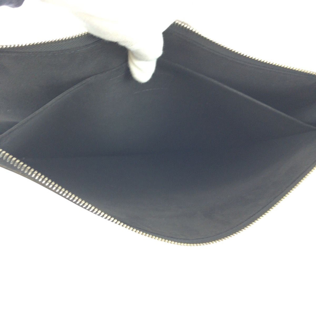 Louis Vuitton Taurillon Pochette Jour GM Black Noir Leather — view 8