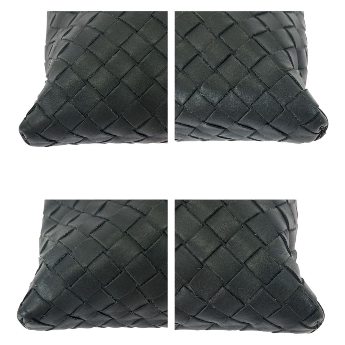 Bottega Veneta Charcoal Gray Leather Shoulder Bag Pochette — view 3