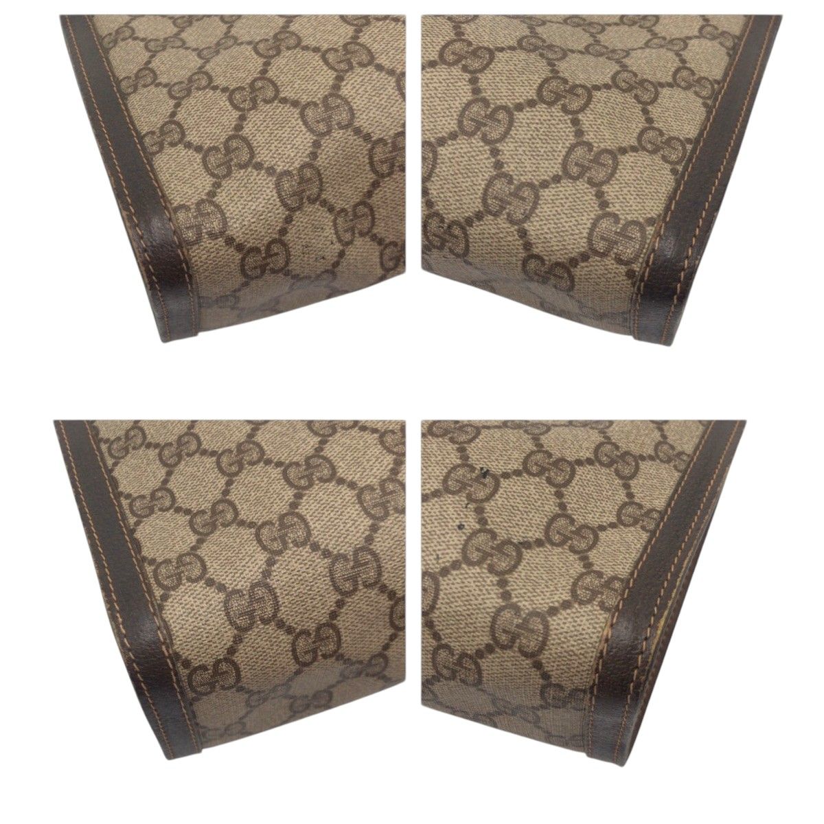 Gucci Vintage Sherry Line Brown Leather 41 014 Clutch — view 3