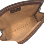 Gucci Vintage Sherry Line Brown Leather 41 014 Clutch — view 9