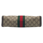 Gucci Vintage Sherry Line Brown Leather 41 014 Clutch — view 8