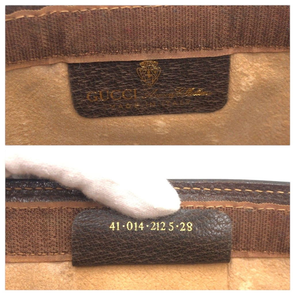 Gucci Vintage Sherry Line Brown Leather 41 014 Clutch — view 4