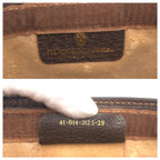 Gucci Vintage Sherry Line Brown Leather 41 014 Clutch — view 4
