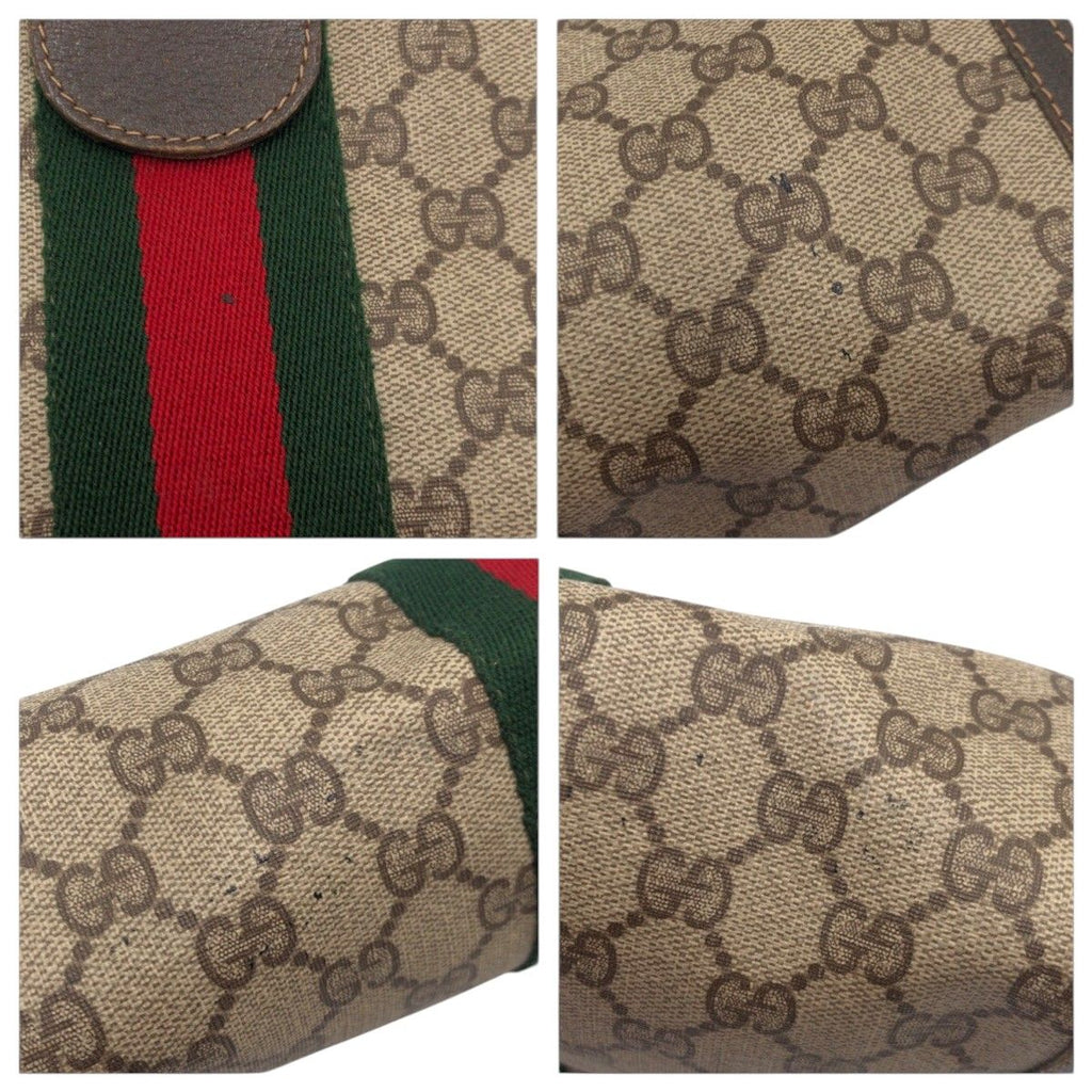 Gucci Vintage Sherry Line Brown Leather 41 014 Clutch — view 5