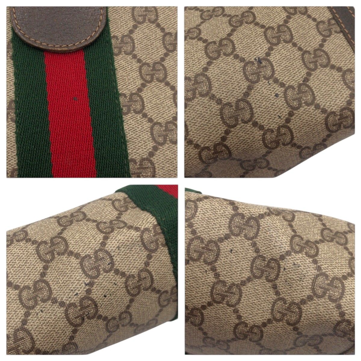 Gucci Vintage Sherry Line Brown Leather 41 014 Clutch — view 5