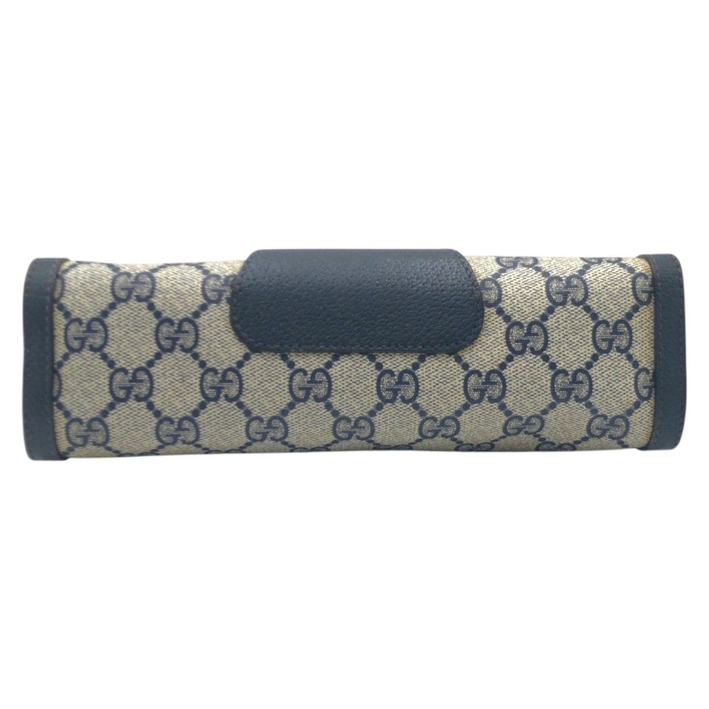 Gucci Shari Line Vintage Navy Beige 89.01 Clutch — view 6