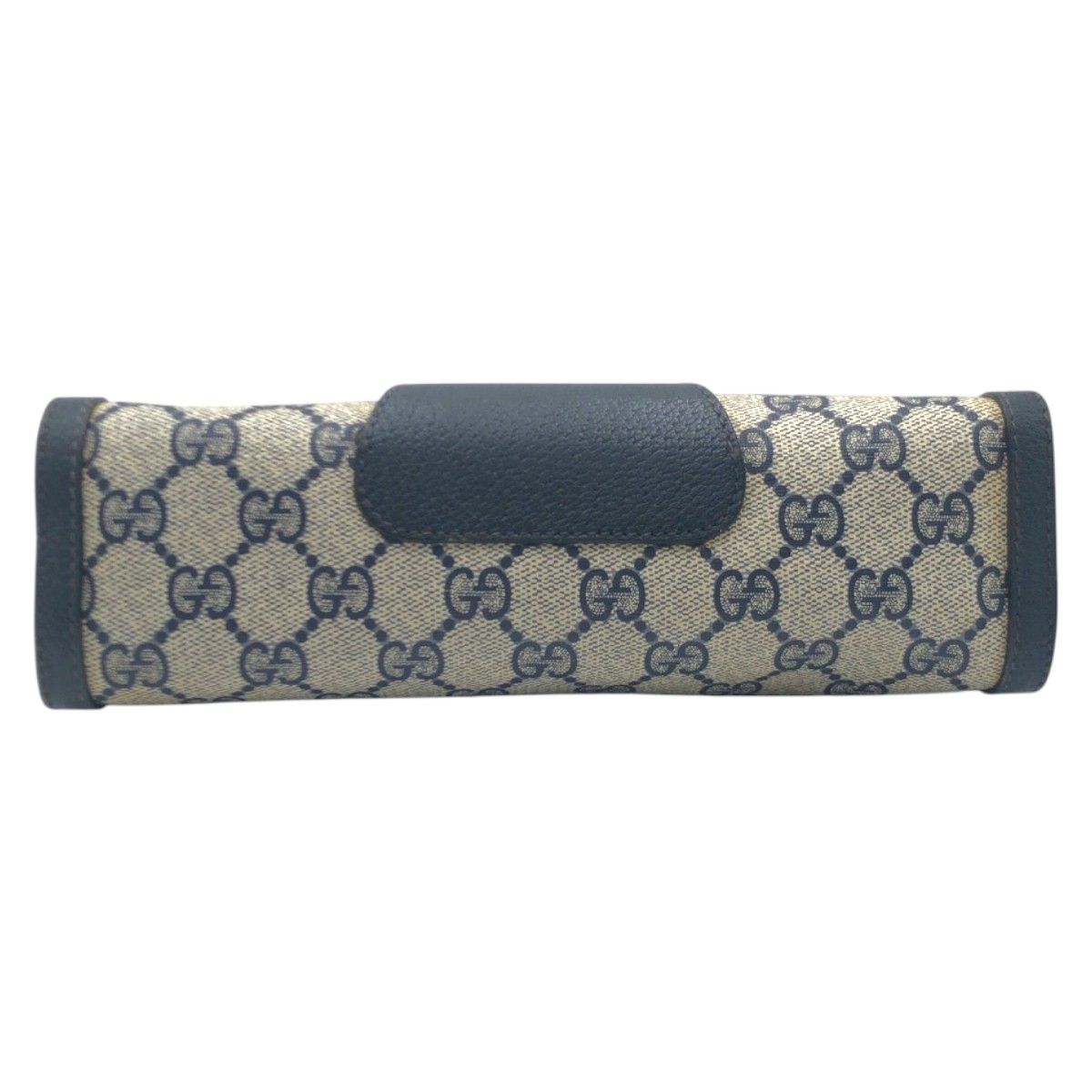 Gucci Shari Line Vintage Navy Beige 89.01 Clutch — view 6