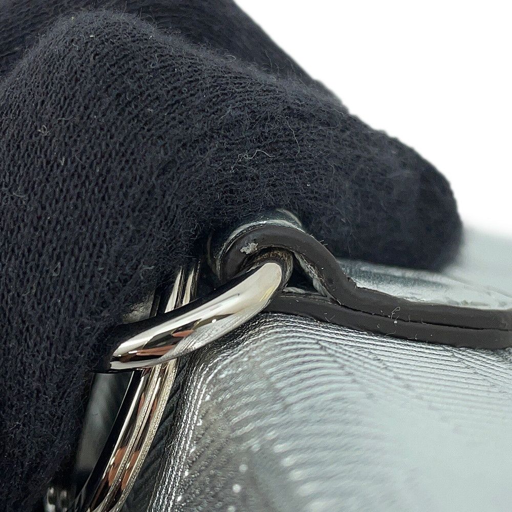 Fendi Charm Nano Baguette Leather Silver-black — view 6