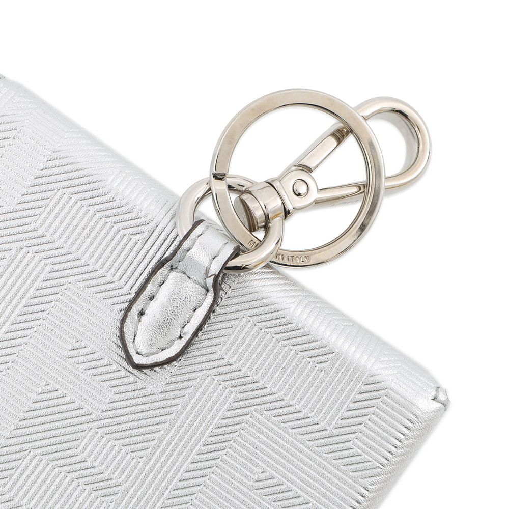 Fendi Charm Nano Baguette Leather Silver-black — view 5
