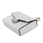Fendi Charm Nano Baguette Leather Silver-black — view 2